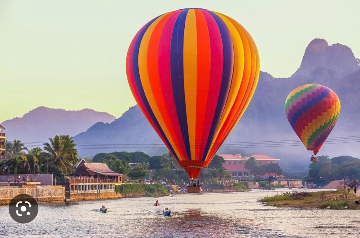 Vang Vieng Bungalows Kültér fotó