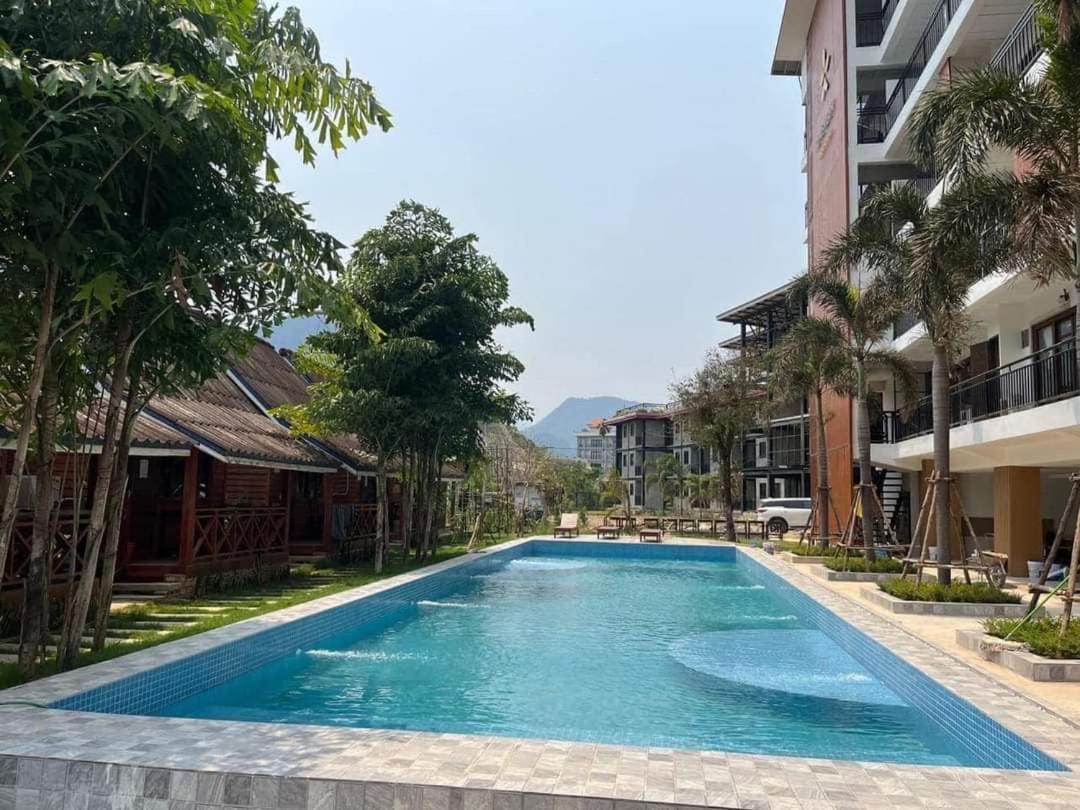 Vang Vieng Bungalows Kültér fotó